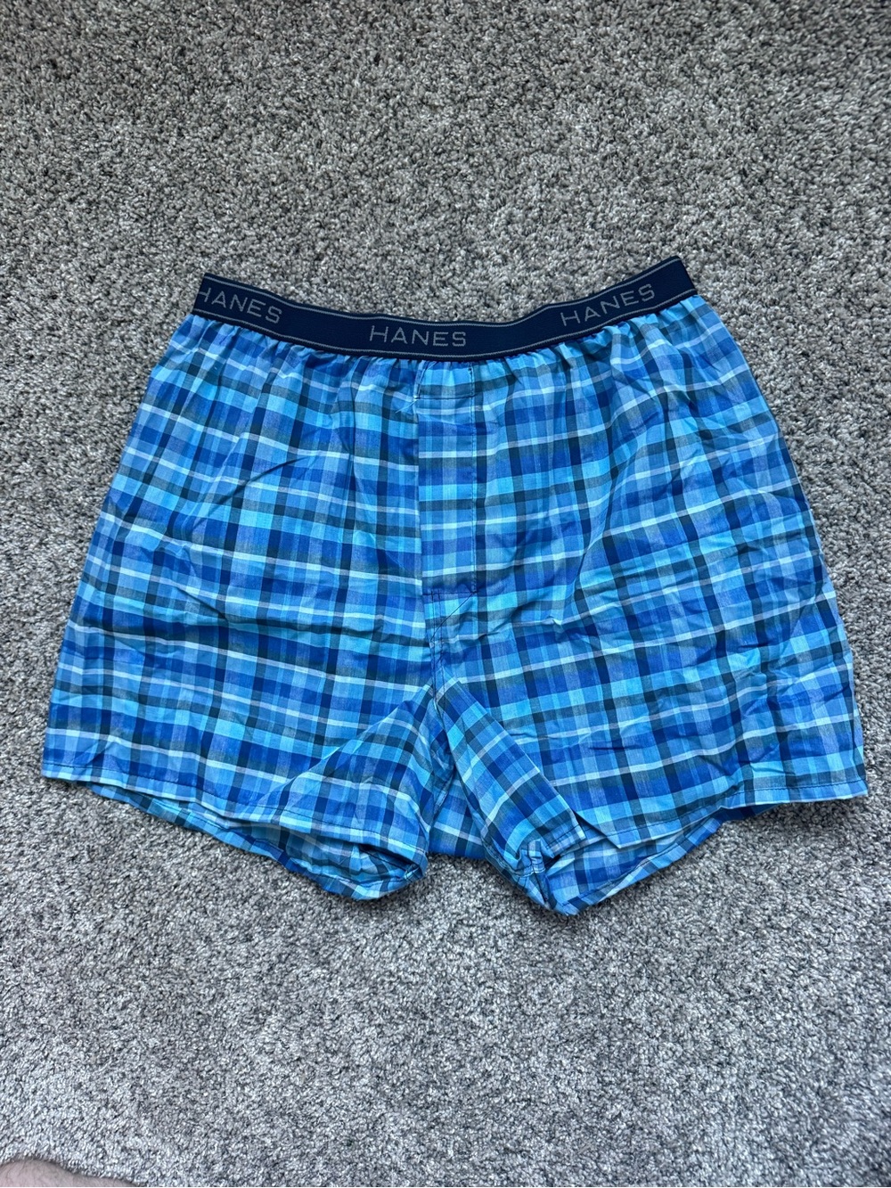 Blue Hanes Men’s Boxer Briefs